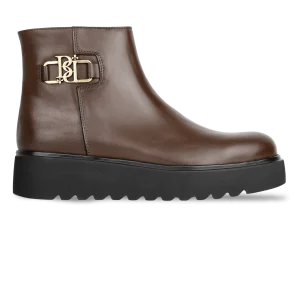 Grace: Bottines Femme - Cuir Marron