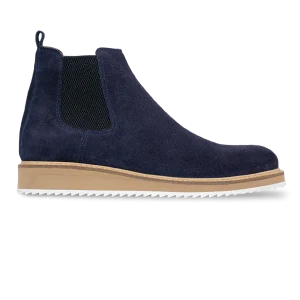 Greece: Chelsea Boots Homme - Daim Bleu