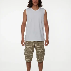Short cargo coton militaire