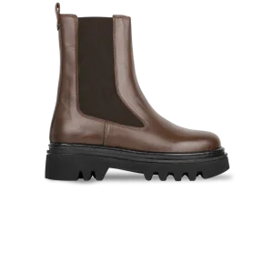 Lawrence: Bottes Femme - Cuir Marron