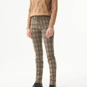 Pantalon à carreaux slim