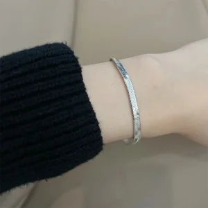 Bracelet Serpent Plaqué Argent