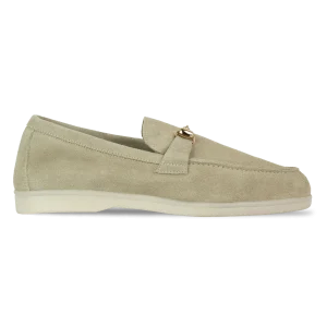 Mila: mocassin Femme - Daim Beige