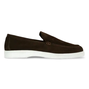 Preston: Mocassin Homme - Daim Marron