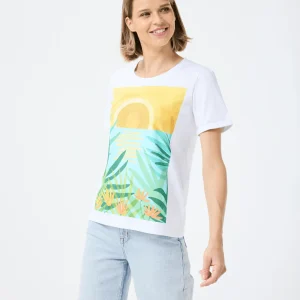 T-shirt en coton design coloré