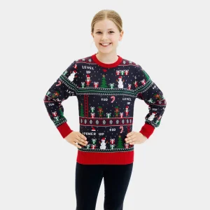 Pull de Noël pour Enfants Jeux Vidéo Rétro