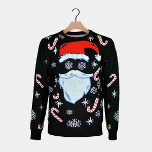 Pull de Noël pour Enfants Père Noël Noir