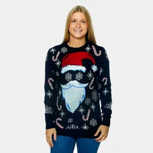 Pull de Noël Père Noël Noir