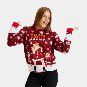 Pull de Noël pour Femme Jingle Ladies Pailletes