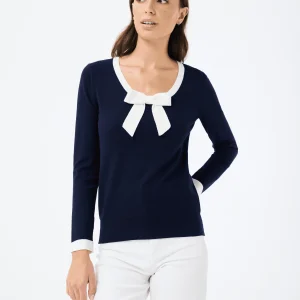 Pull Élodie avec nœud papillon