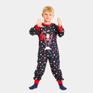 Pyjama de Noël pour Enfants Père Noël Skieur