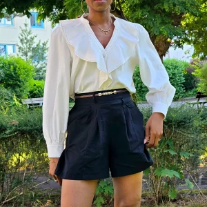 Blouse à  volants en Denim