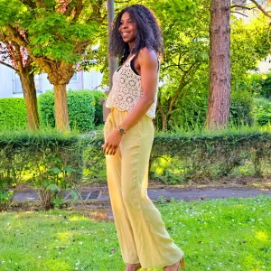 Pantalon  fluide Rosalie vert