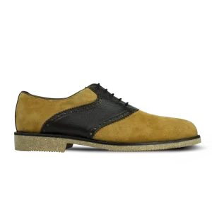 Russel: Derby Homme - Daim Beige/Marron