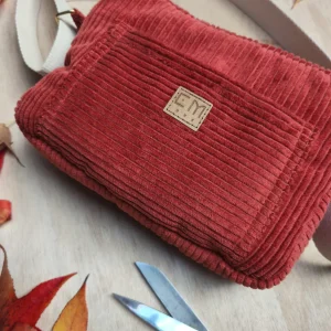 Sac bandoulière Teddy personnalisable - velours côtelé coton