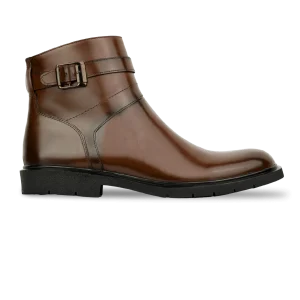 Storm: Boots Homme - Cuir Marron
