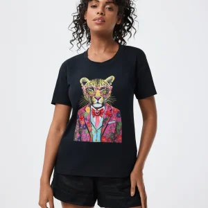 T-shirt Nala en coton imprimé coloré