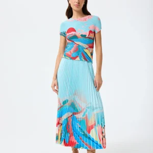 T-shirt Aqua avec couleurs vibrantes