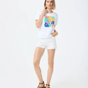 T-shirt Caroline en coton blanc